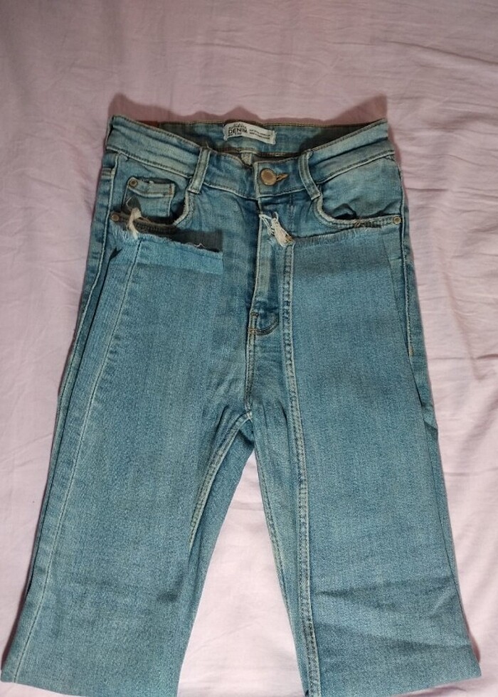 Zara Authentic Denim Dar Pantolon - Görsel 2