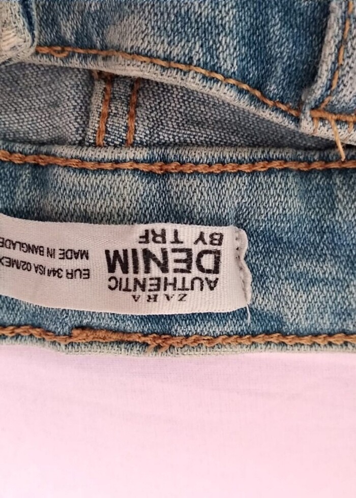 Zara Authentic Denim Dar Pantolon - Görsel 3