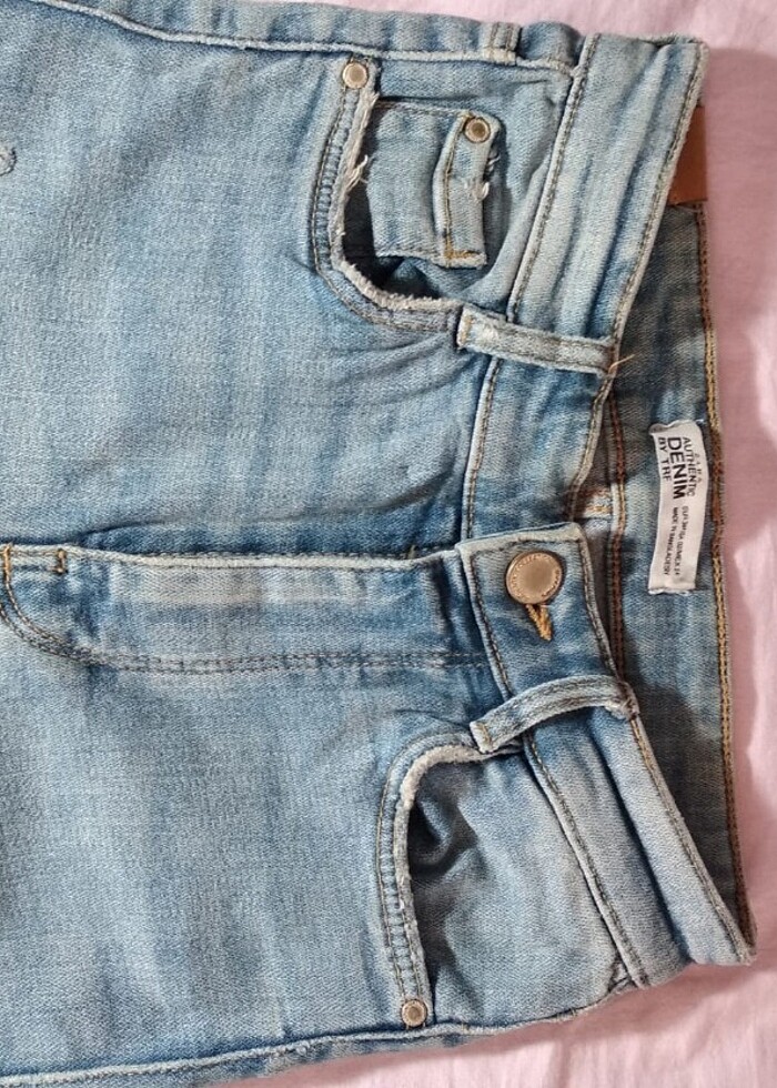 Zara Authentic Denim Dar Pantolon - Görsel 4