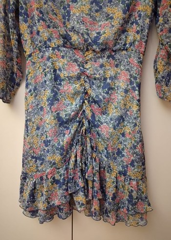 Zara Çiçekli Mini Bohem Elbise - Görsel 7