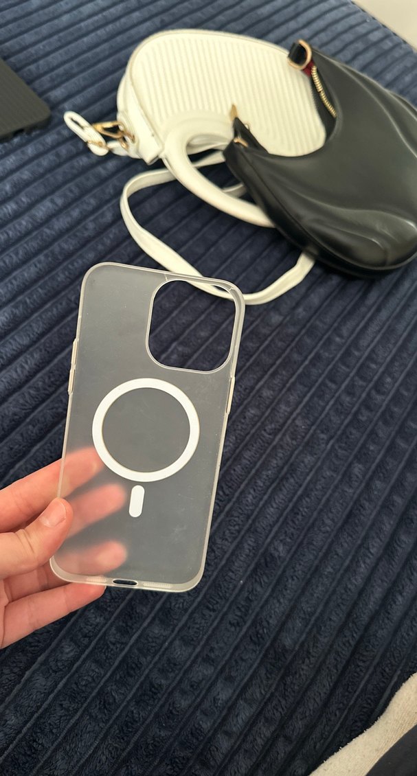 Şeffaf Beyaz Street Wear Telefon Kılıfı 14 Pro max - Görsel 2