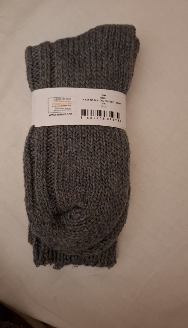 mısırlı unisex gri Çorap - Görsel 2