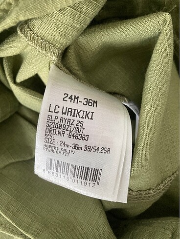 LC Waikiki Salopet erkek çocuk tulum