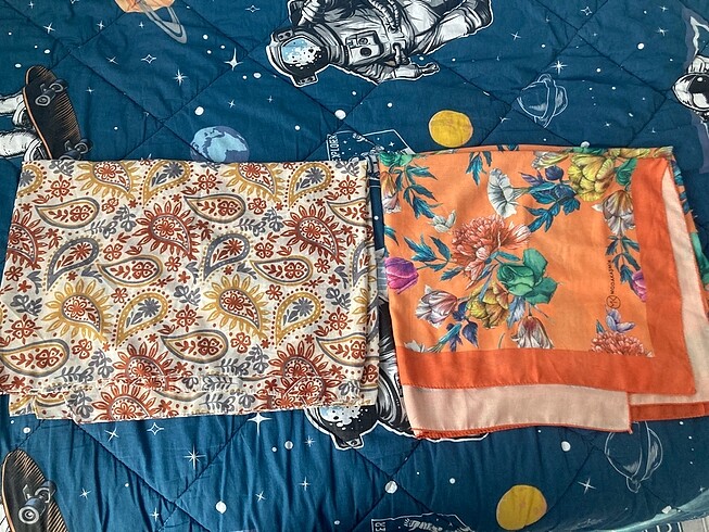 2 adet etnik desenli şal