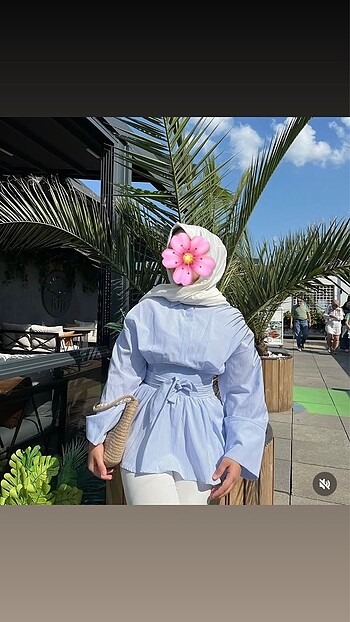 Diğer Bebe mavisi tunik gömlek bağlamalı gömlek