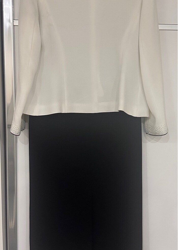 Ceketli Elbise Abiye - Tesettür - İkili Takım - Görsel 3