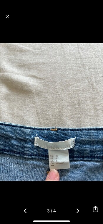 32 Beden H&M kot şort