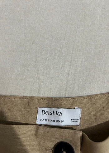 Bershka Kadın Bej Pantolon