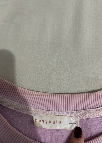 Beyoğlu Butik Beyyoğlu kaplan sweatshirt pembe
