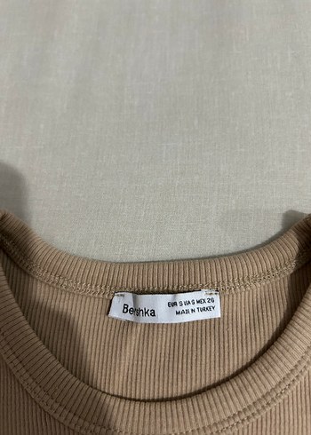 Bershka Bej Uzun Kollu Basic Kadın Kazak BERSHKA