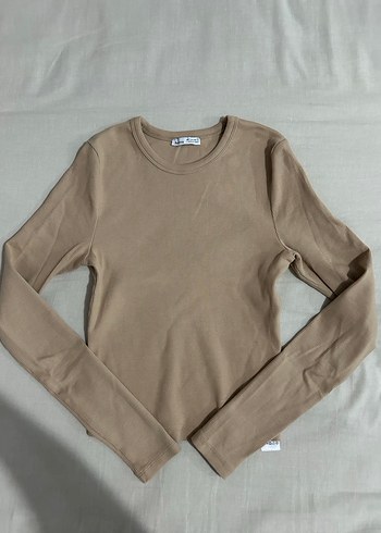 Bej Uzun Kollu Basic Kadın Kazak BERSHKA