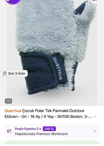 Kürklü Polar Eldiven - Görsel 2