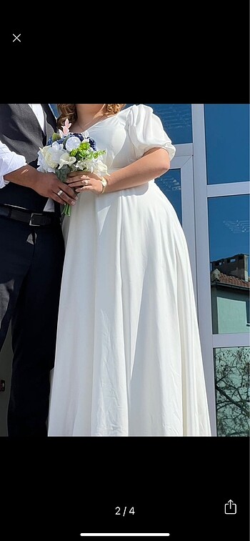 48 Beden Nikah elbisesi büyük beden