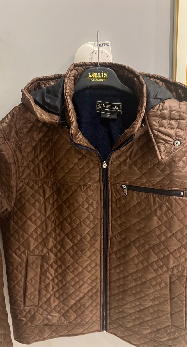 Kahverengi Deri Erkek Ceket - Görsel 2