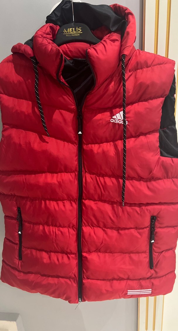Kırmızı Adidas Erkek Şişme Yelek - Görsel 4