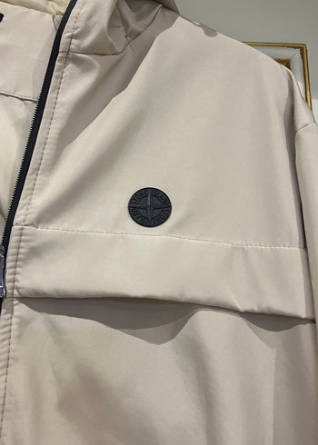 Bej Erkek Kapüşonlu Fermuarlı Yağmurluk - Görsel 3