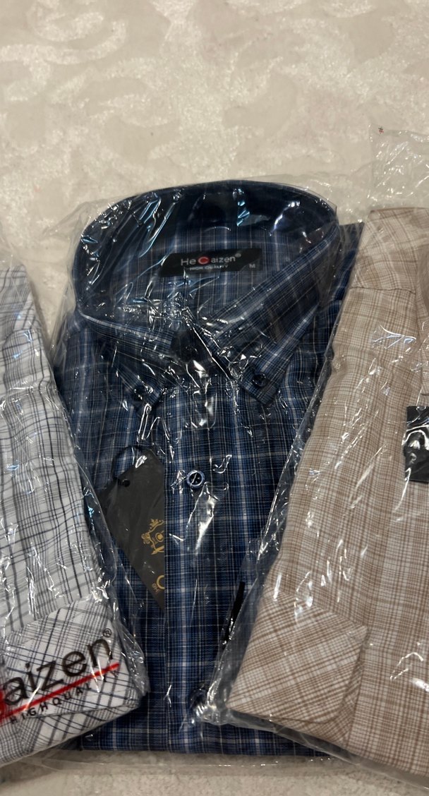 Gri Regular Fit Kısa Kollu Erkek Gömlek - Görsel 3