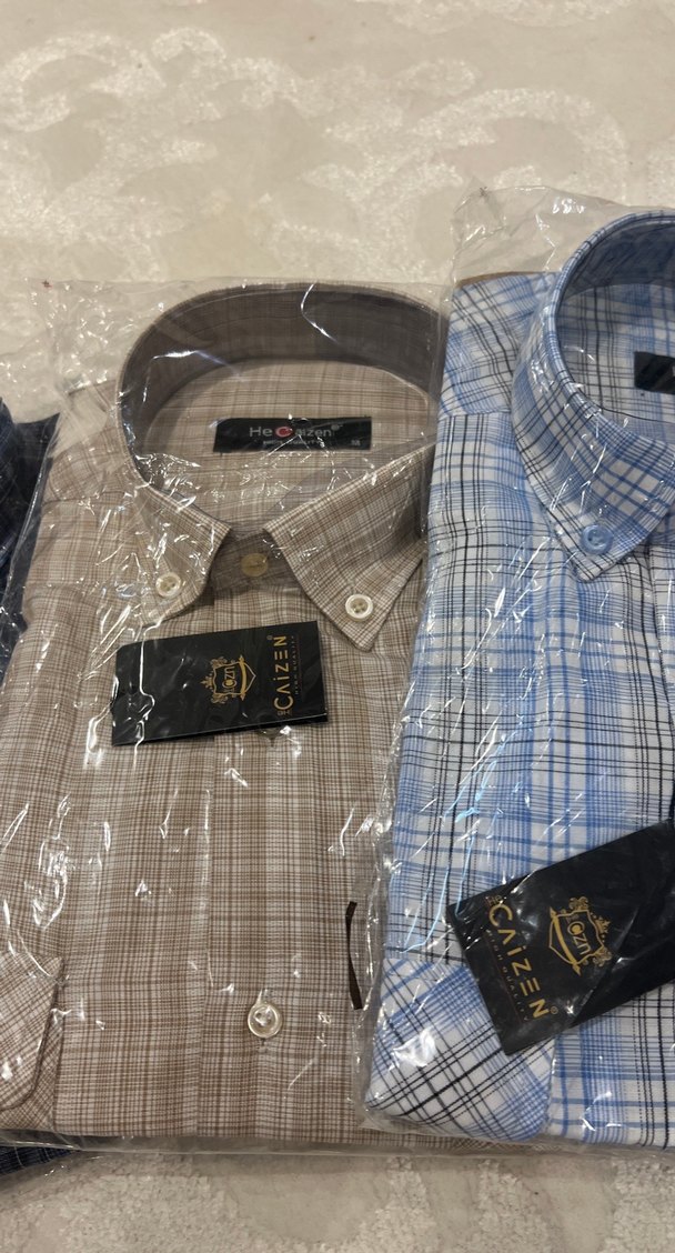 Gri Regular Fit Kısa Kollu Erkek Gömlek - Görsel 4