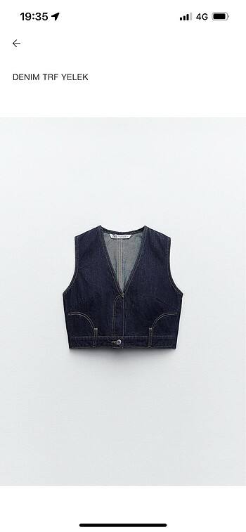 Zara Denim TRF Yelek