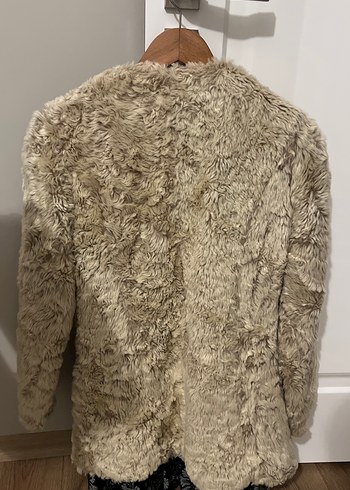 Stradivarius Kadın Kahverengi Peluş mont stradivarius