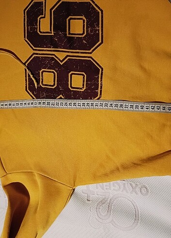 xl Beden sarı Renk Koton sweatshirt