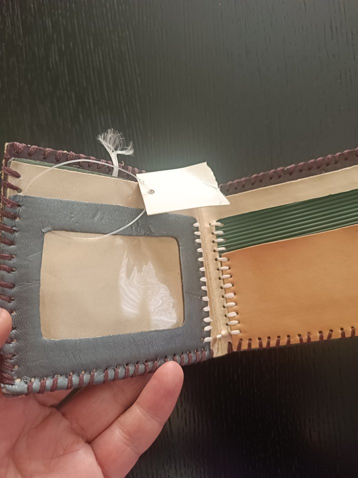 Nakışlı Deri Bohem çocuk Cüzdanı - Görsel 3