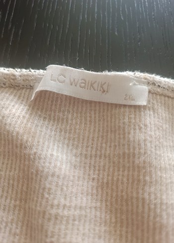 Bej Uzun Kollu Kadın genıs bedenElbise - Görsel 2