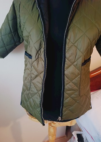 8 Yaş Beden siyah Renk zara cıft taraflı mevsımlık mont
