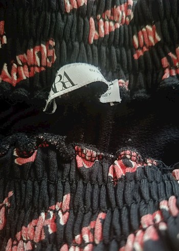 s Beden Kadın Siyah Baskılı crop ve alt