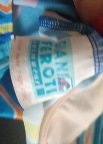 American Retro Renkli Bağcıklı Retro Mayo