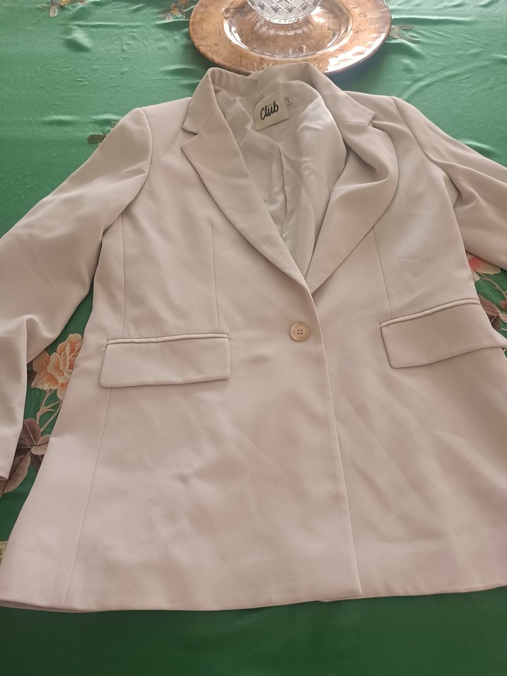 Bej Oversize Blazer Ceket — görsel 2/4