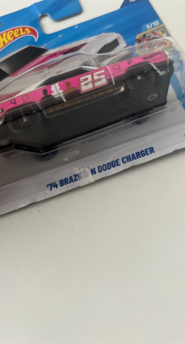 Hot Wheels 74 Dodge Charger Pembe Oyuncak Araba - Görsel 2