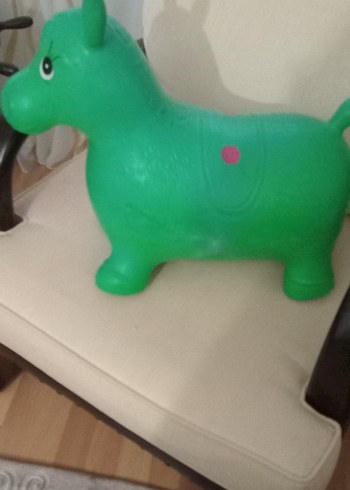 Yeşil Şişme Oyuncak At - Görsel 2