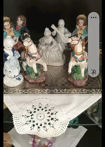 Beyaz Figürin biblo Seti - Görsel 2