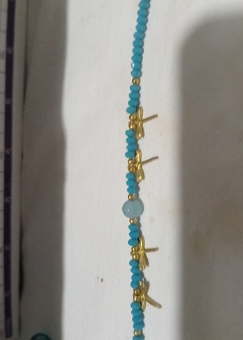 Turkuaz Boncuklu Uzun Kadın Kolyesi - Görsel 2