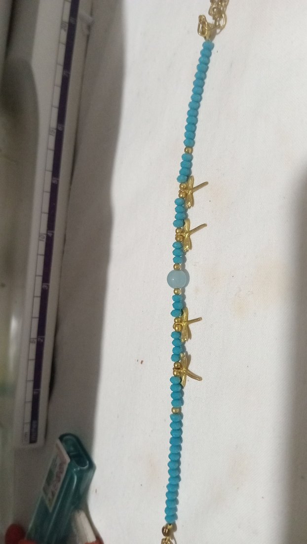 Turkuaz Boncuklu Uzun Kadın Kolyesi - Görsel 3