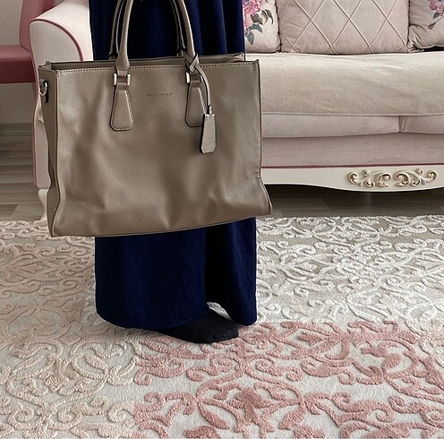 Davıd Jones Çanta Bej Çanta - Görsel 6