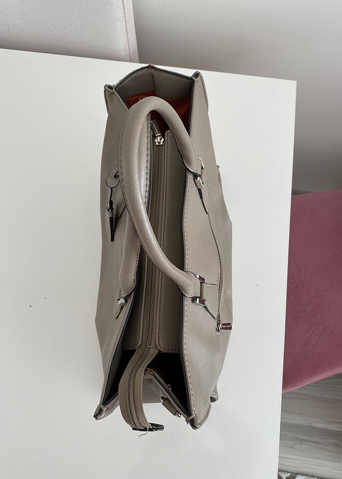 Davıd Jones Çanta Bej Çanta - Görsel 4