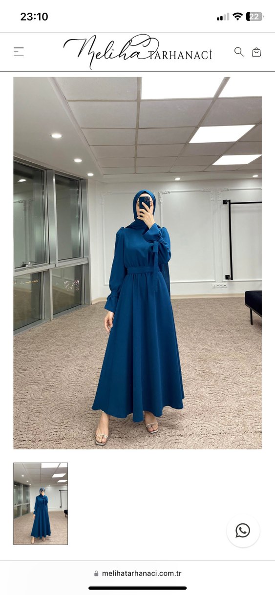 Meliha Tarhanacı Taş Kemerli Elbise - Görsel 2