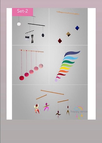 Baby Gym Set Mobil 5li - Görsel 3