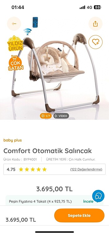 Bebek salıncak