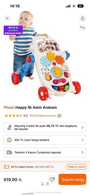 Pilsan ilk adım arabası