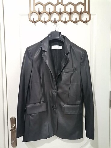 Bershka Deri Blazer Ceket