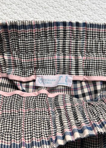 Gri Ekose Pilili Midi Kumaş Pantolon - Görsel 3