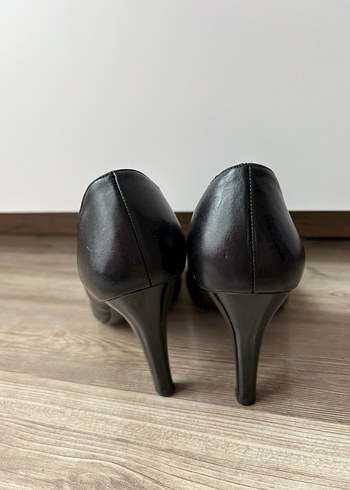 Siyah Tokalı Kadın Yüksek Topuklu Stiletto - Görsel 3