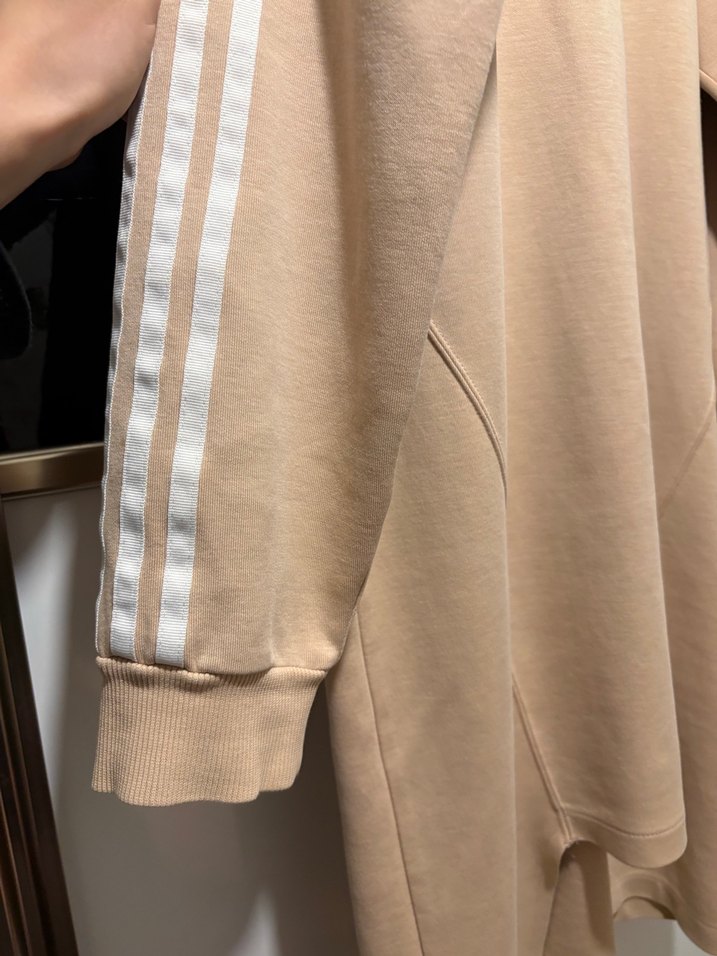 Bej Uzun Kollu Kadın Spor Elbise - Görsel 5