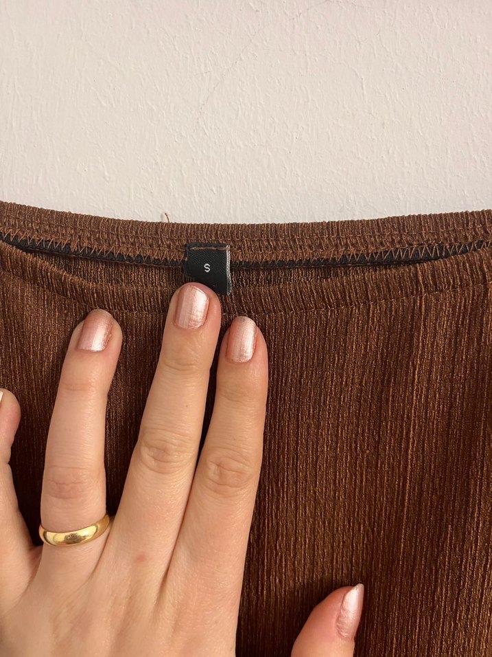 Kadın Kahverengi Uzun Elbise - Görsel 3