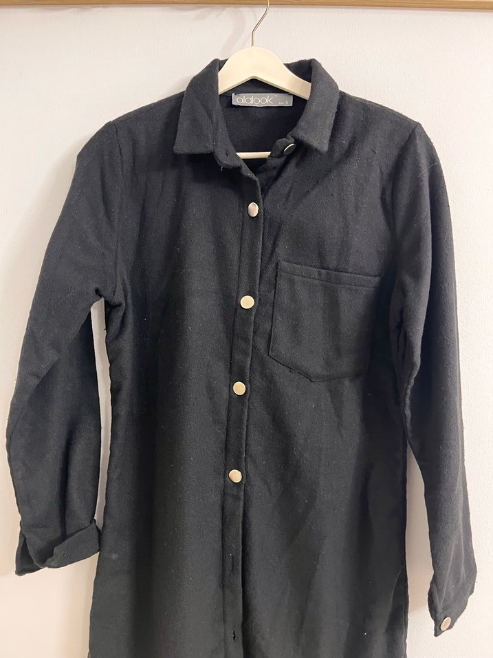 Siyah Süet Kemerli Midi Elbise - Görsel 2