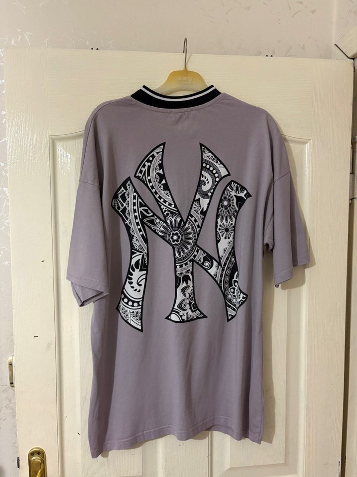 Gri Erkek Oversize Tişört - Görsel 2