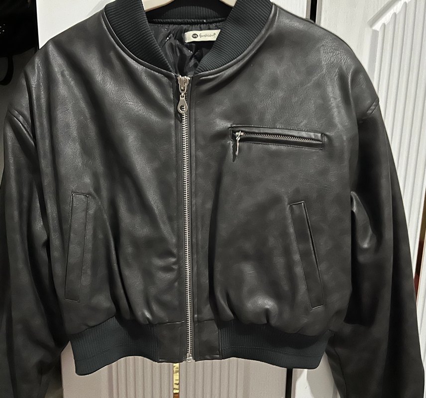 Siyah Deri Kadın Ceket - Ahenk - Görsel 2